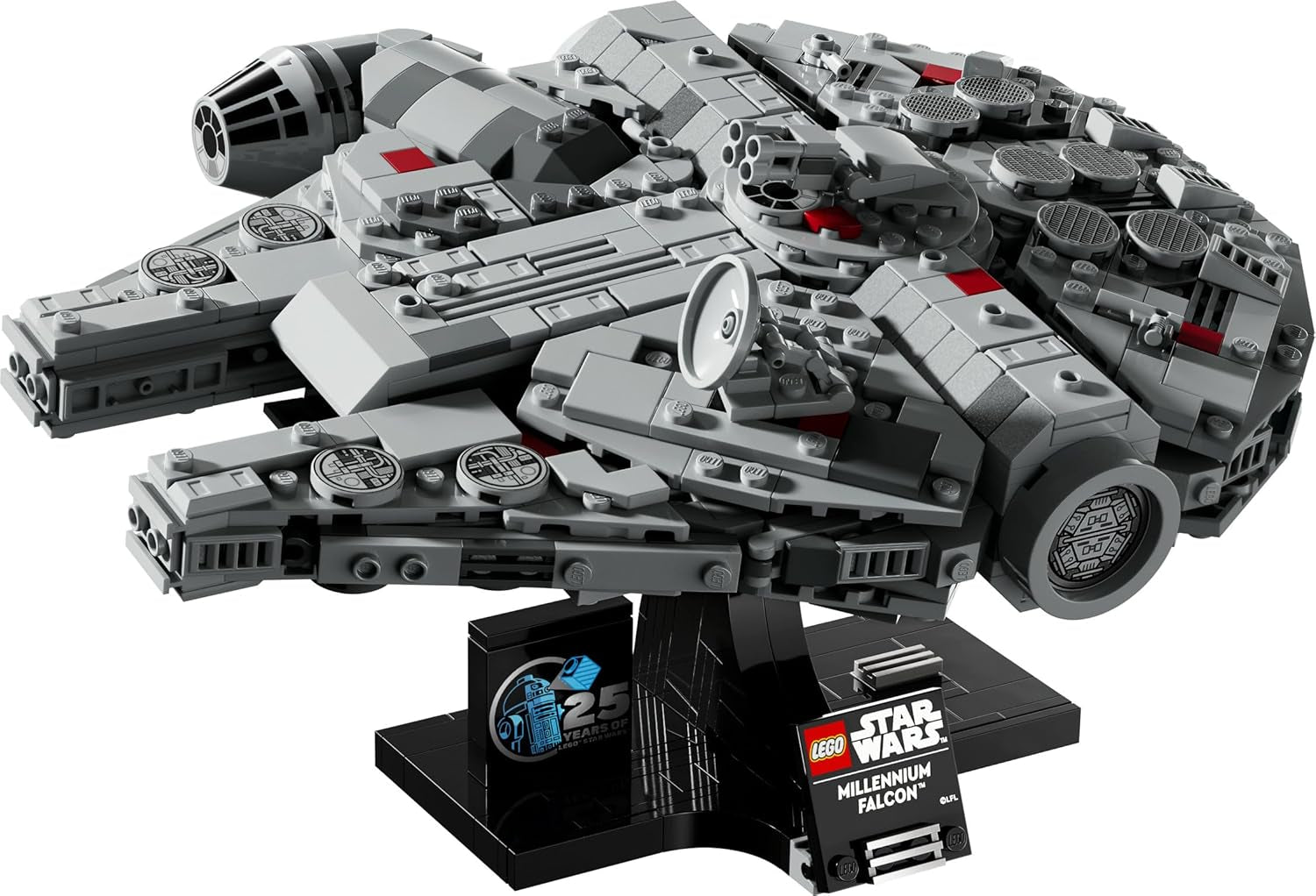 LEGO Star Wars Millennium Falcon 25. évfordulós készlet felnőtteknek építhető hajó Új remény, gyűjthető űrhajó modellkészlet Ajándékok férfiaknak Női 75375 Építőkészletek Besuche den LEGO-Store
