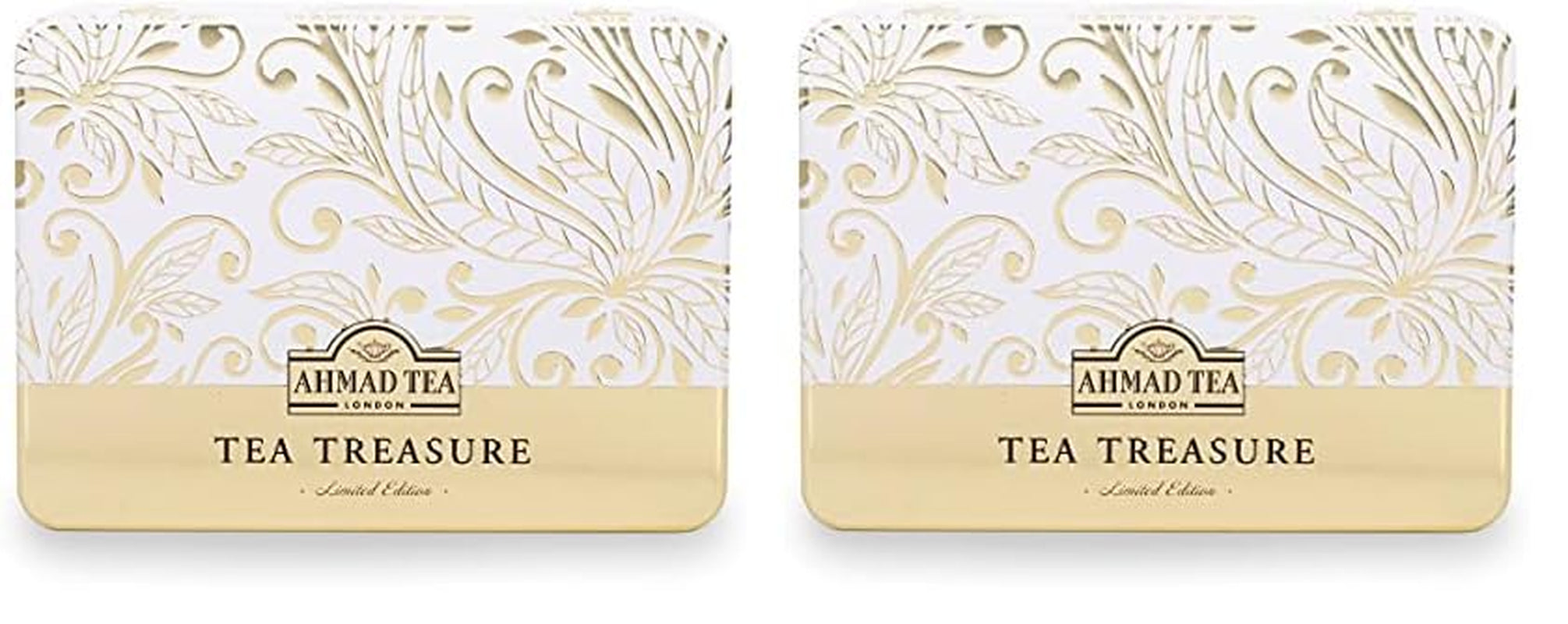 Ahmad Tea - Twelve Teas - Sortiment de 12 sortimente de ceai negru și ceai verde cu diferite arome - 60 pliculețe de ceai ambalate individual, sigilate pentru păstrarea aromelor, cu panglică, 120 g ceai