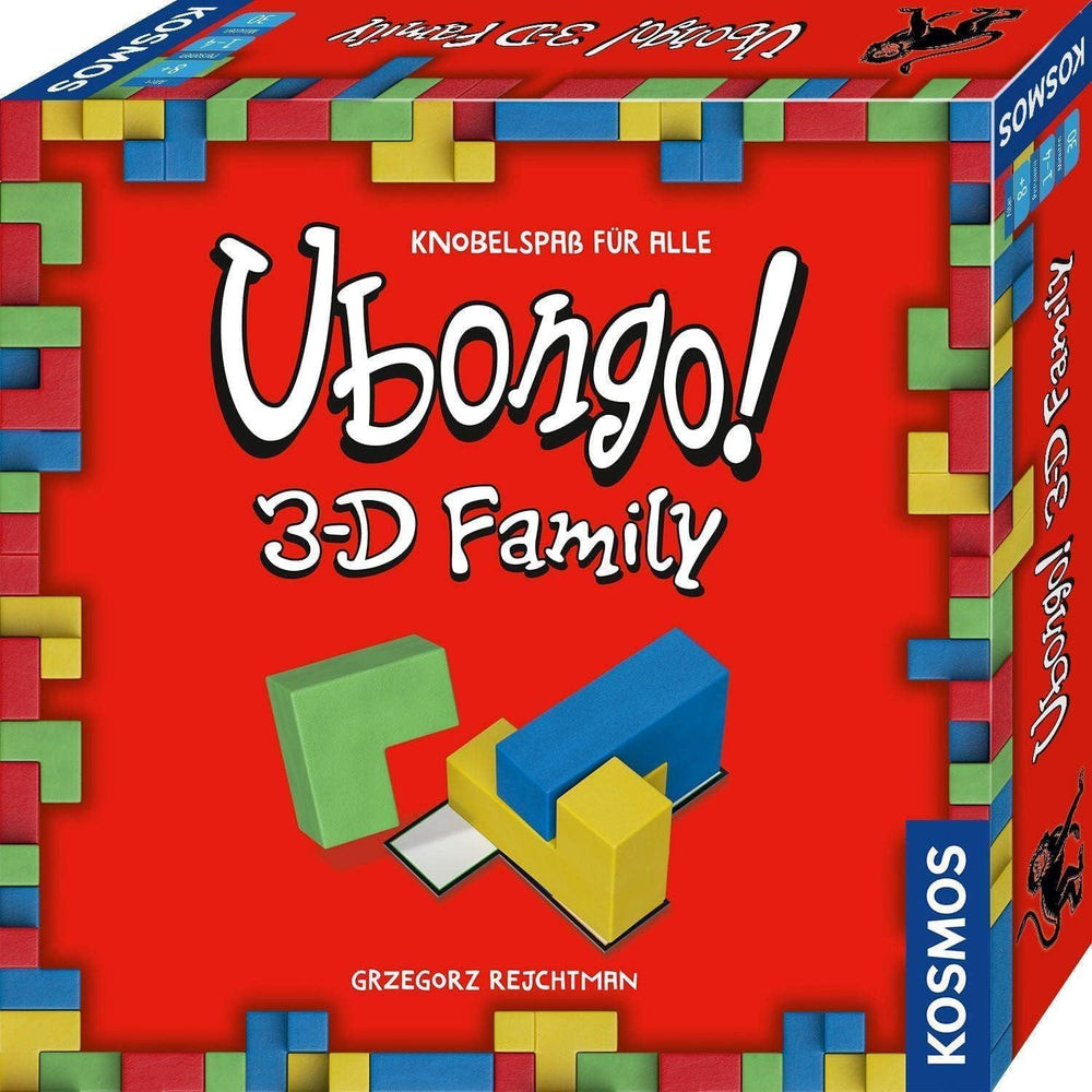 Kosmos 683160 Ubongo 3-D Family, népszerű 3D-s akció- és kirakós játék az egész család számára, klasszikus logikai gondolkodású társasjáték 1-4 játékos számára