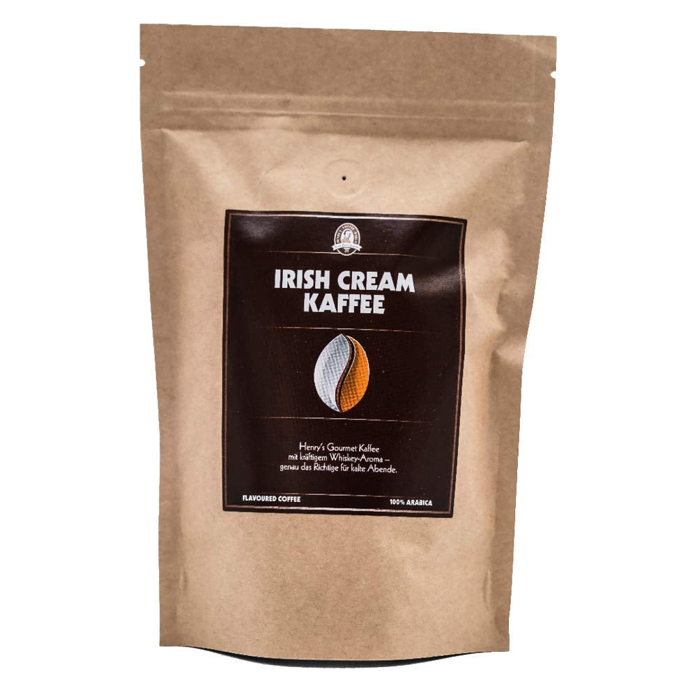 Cafea Henry's Irish Cream Coffee 1000g - Cafea gourmet rafinată cu cele mai fine arome - prăjită artizanal - boabe de cafea premium