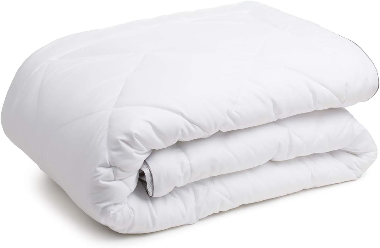 Gözze - 4 évszakos paplan, 2db-os szett, nyári paplan + őszi/tavaszi paplan, légáteresztő paplan klímaszalaggal, 135 X 200 cm - fehér paplanok és paplanok Naty Shop