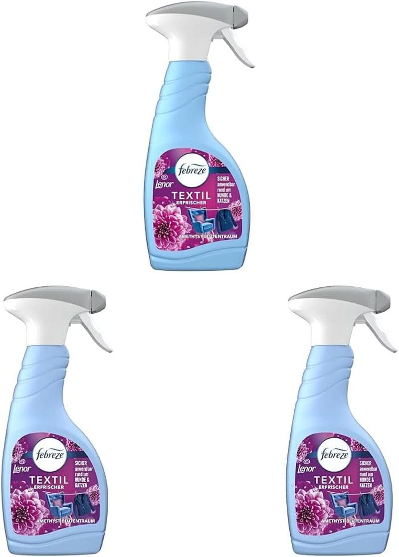Febreze Textil mosószer Lenor Amethyst Floral Dream, kék, 500 ml Mosószerek Naty Shop Set 3 x 500 ml