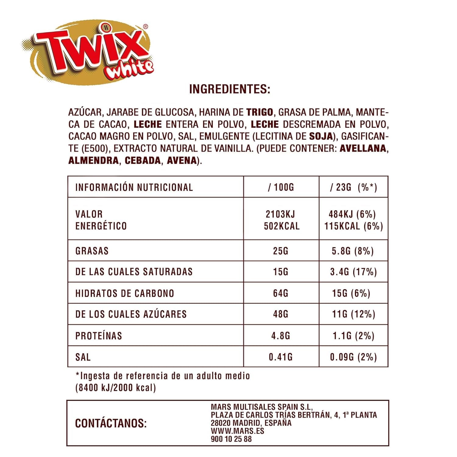 Twix fehér csokoládészeletek | Karamell, Keksz, Fehér csokoládé | Csokoládé Multi Pack | 5 rúd (5 x 46 g) (5 db-os csomag)