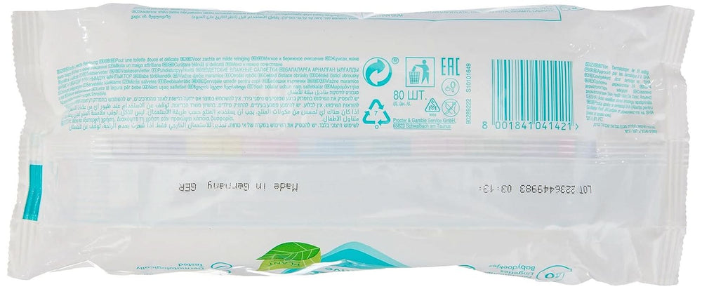 Pampers Sensitive nedves törlőkendők, 80 db Baby Wet Wipes Naty Shop