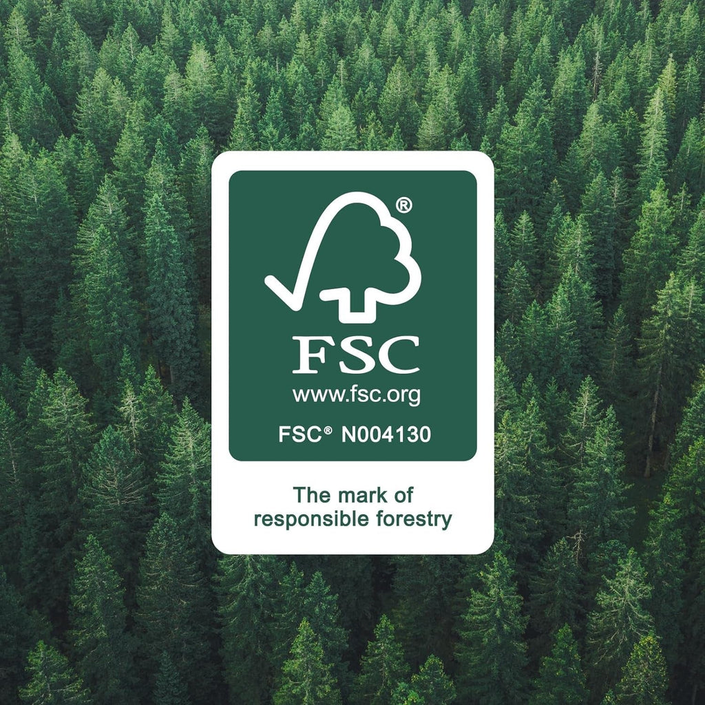 By Amazon Hârtie igienică, 3 straturi matlasate, moale catifelată, 36 de role (9 role, pachet de 4), 200 de foi per rolă, certificată Fsc