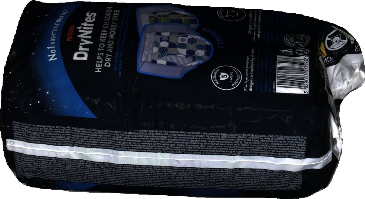 Huggies Drynites Szuper nedvszívó éjszakai pelenka, 8-13 éves fiúknak (30-48 kg), 9 db Mother and Child Naty Shop