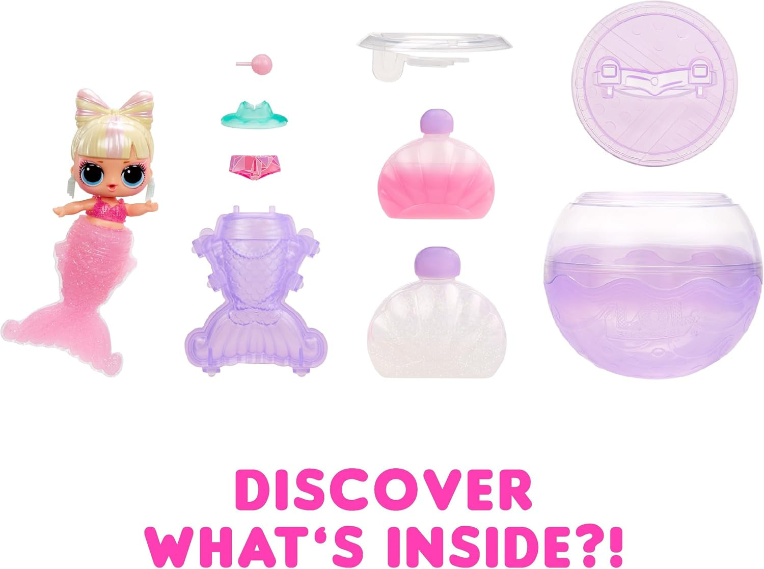 L.O.L. Surprise! Mermaids Tots - Mini păpuși la modă cu cozi care își schimbă culoarea - Potrivit pentru colecționari, fete și băieți cu vârsta de 4 ani și peste Papusi Naty Shop