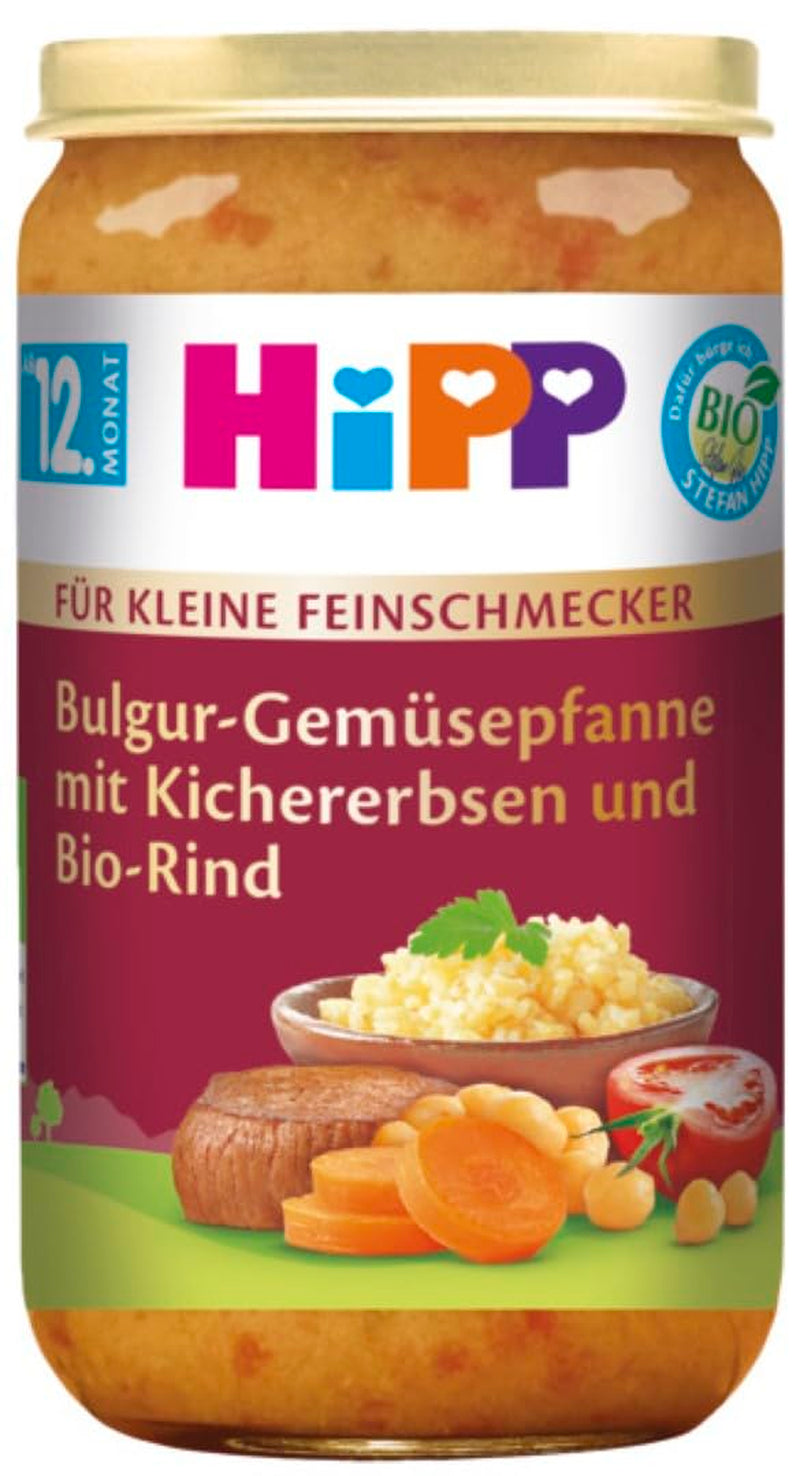 Hipp bio kis ínyenceknek menük Bulgur zöldségkenyér csicseriborsóval és bio marhahússal, 250 g, 6 x 250 gramm Anya és gyermek Naty Shop alapértelmezett cím