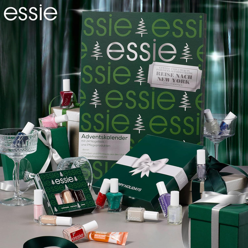 Kit Essie Mini Trio XMAS, sz. 13 Mademoiselle + sz. 49 Wicky + sz. 570 Mani Köszönöm, 3 x 15 ml