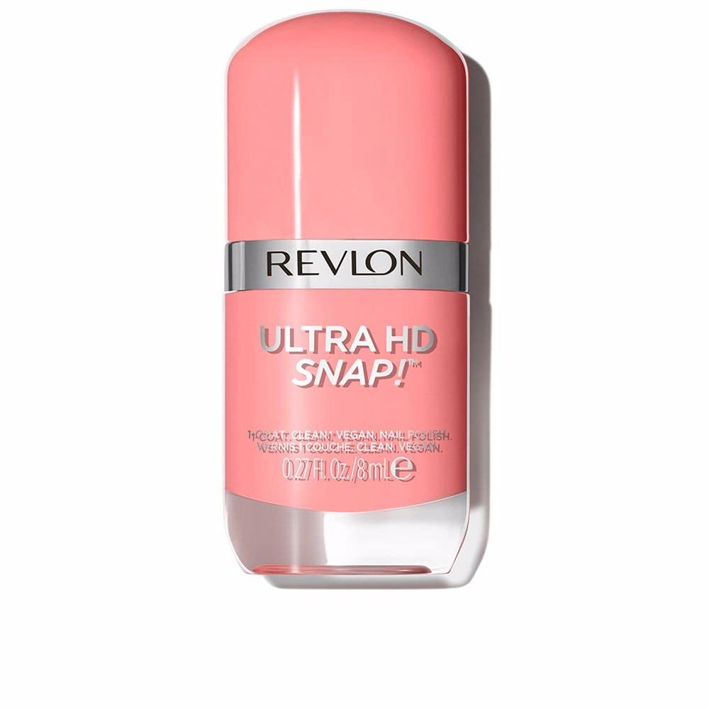 Revlon Ultra HD Snap körömlakk, hosszan tartó vegán formula, gyorsan szárad és teljes fedést biztosít egy rétegben, színes (8 ml), vörös és fekete (014), uniszex