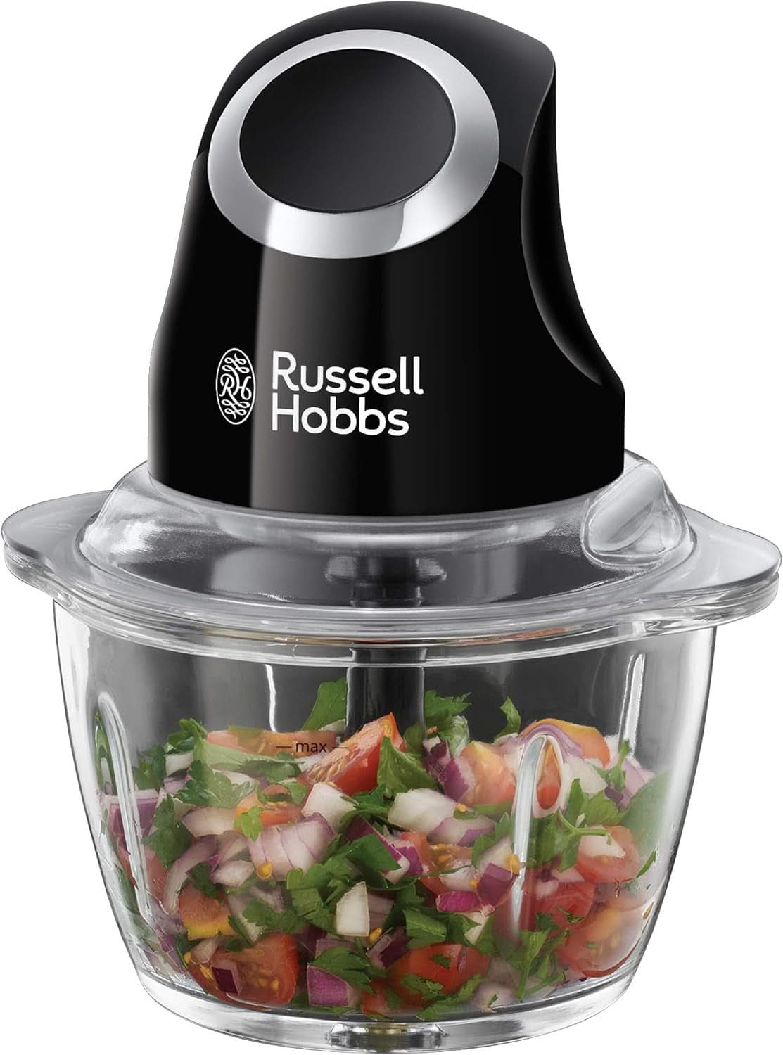 Russell Hobbs Standmixer [1.5L Glasbehälter] Matt Schwarz (Starker 0.9PS Motor, Impuls-/Ice-Crush-Funktion, Edelstahlmesser, Bpa-Frei Mixer, Elektrischer Zerkleinerer, Smoothie-Maker) 24722-56 Zcheninkleer Natura Shop
