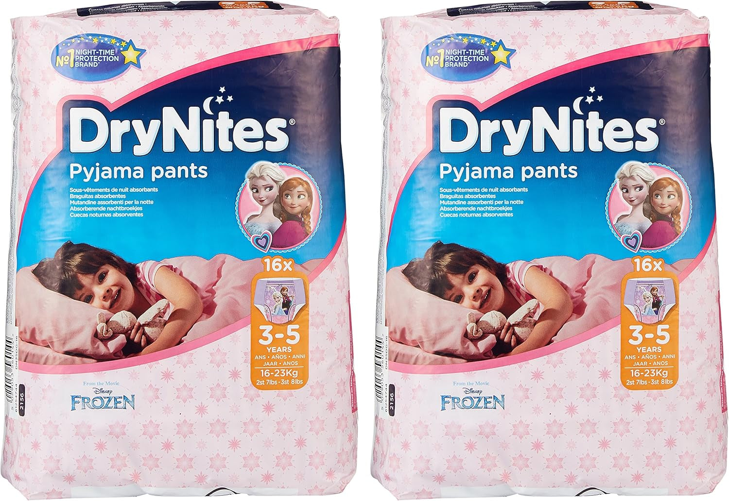 Huggies DryNites hálóruha lányoknak, 3-5 éves korig (16-23 kg), 2 x 16 db