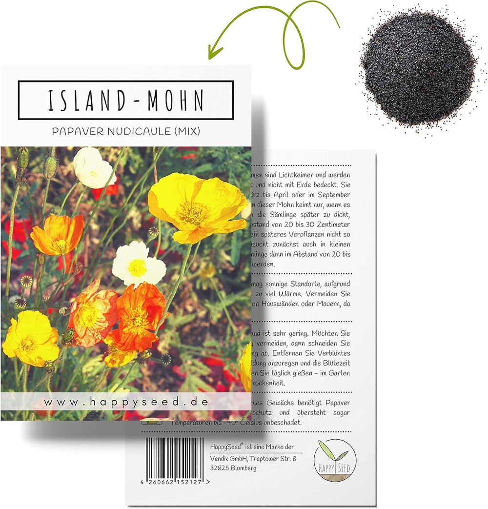 Amestec de semințe de mac californian (Eschscholzia californica) - Maci cu înflorire frumoasă, cu o perioadă lungă de înflorire, pentru o pajiște cu flori colorate (Mac californian)