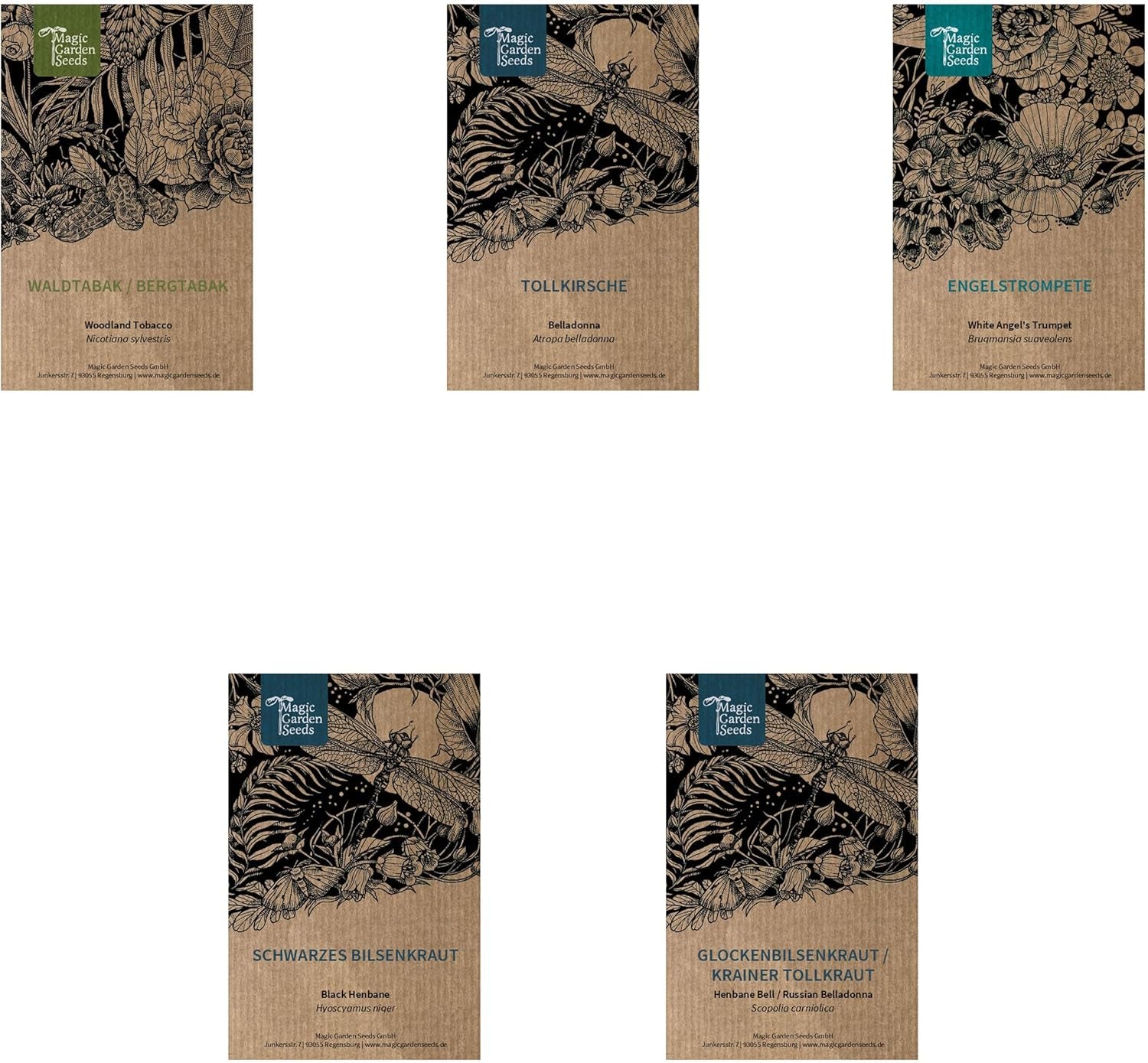 Legendás zsurló növények - Magkészlet 5 varázslatos növénnyel