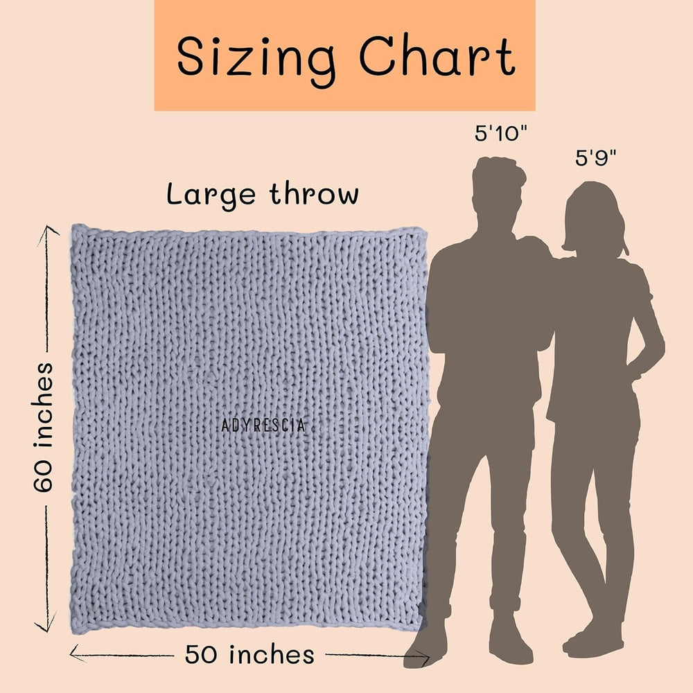 Vaskos kötött takaró, díszdoboz, 100% kézi kötött jumbo zsenília fonallal (127 X 152,4 cm, lila szürke) Ágyak és takarók Adyrescia