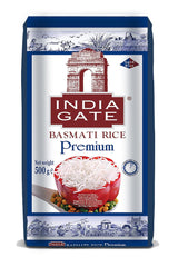 INDIA GATE Premium Basmati Rice – Aromás, finom hosszú szemű rizs Indiából, finom hosszú szemű (1 x 500 g)