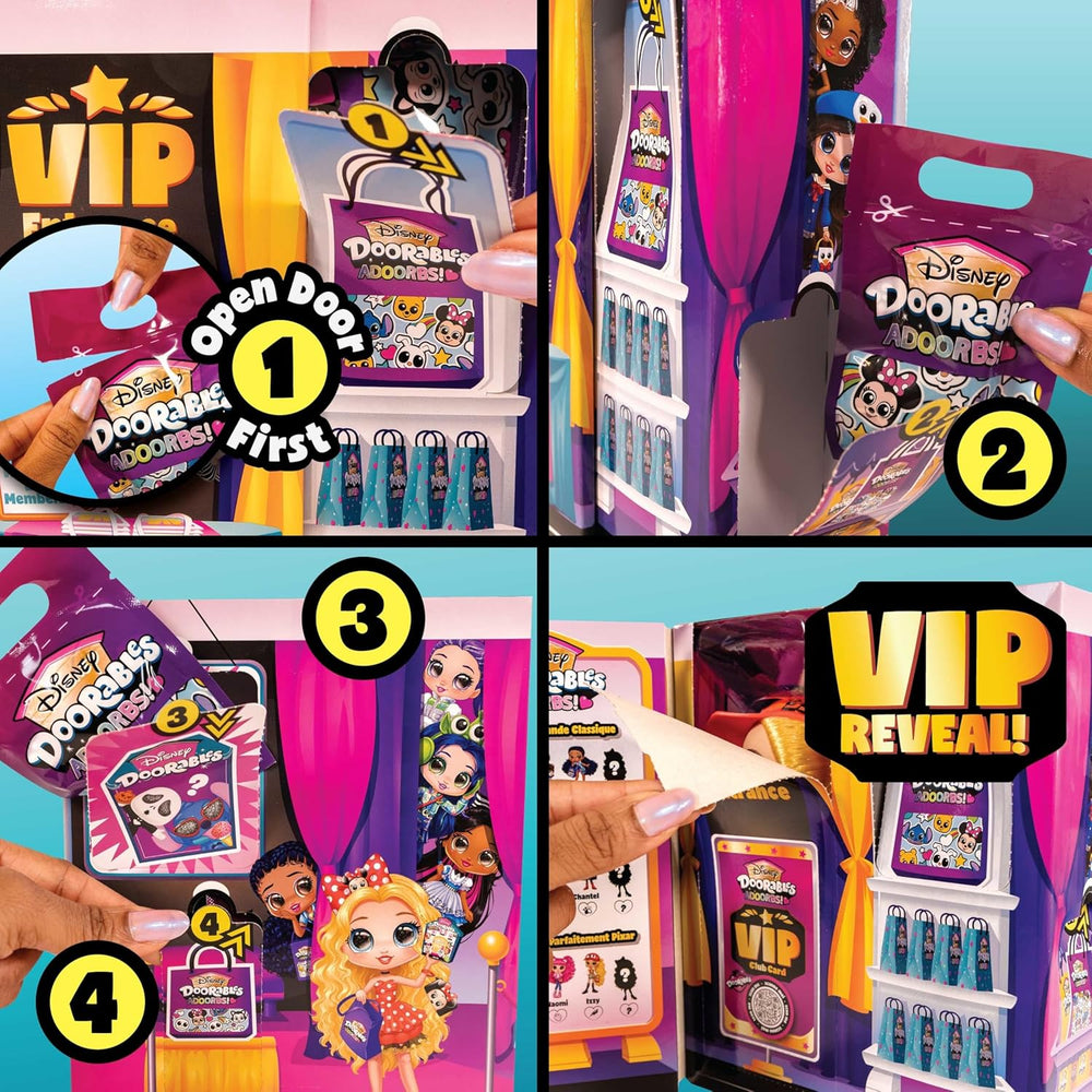 Disney Doorables Adoorbs Serie 1 Sammlerpuppen mit Zubehör, 14 cm, Fashion-Puppe, Spielzeug ab 5, Just Play