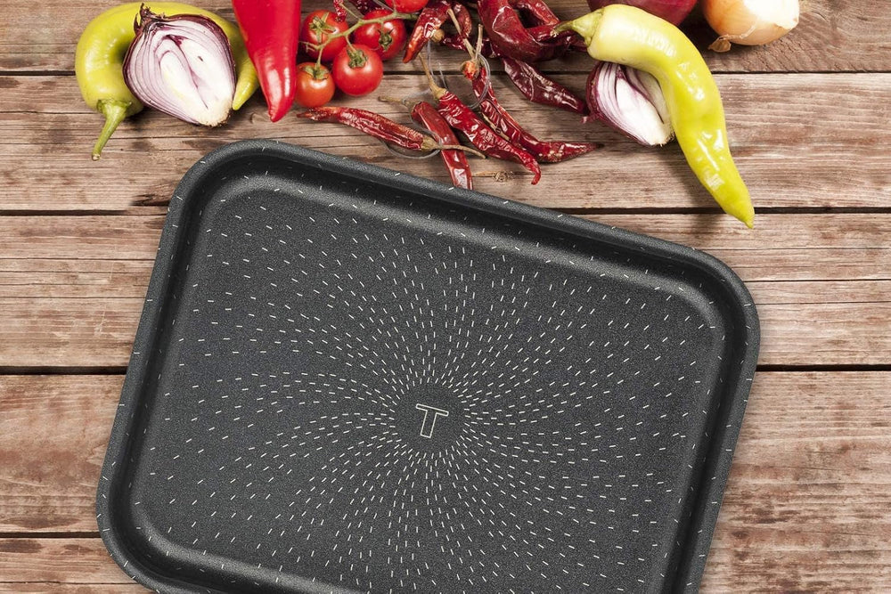 Tefal J1600502 Success Flach Mini Backofen Alumínium Schwarz 19X25 X 4,2 cm Formák és tálcák sütéshez Naty Shop