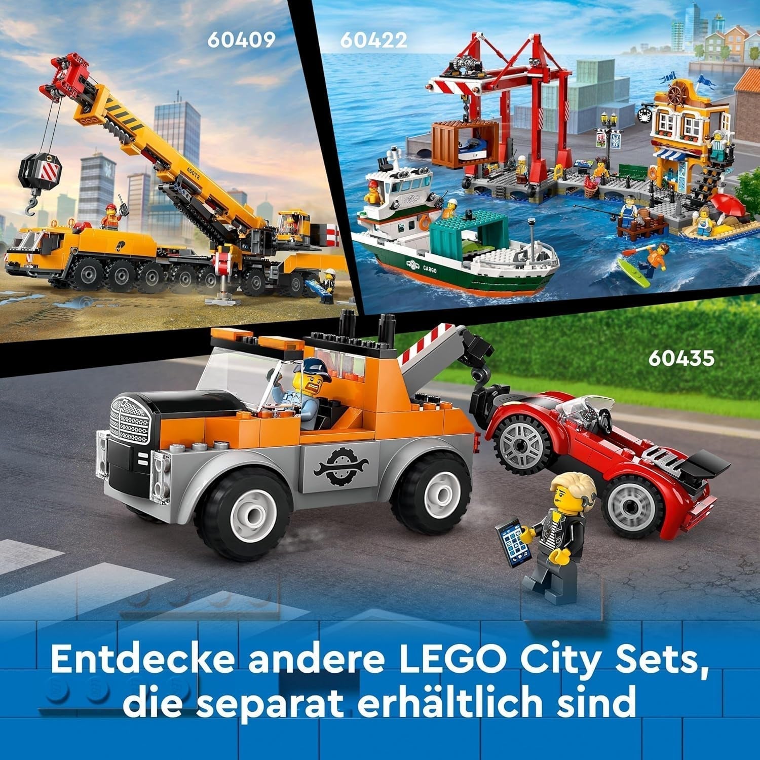 LEGO City Lánctalpas kotrógép, játék kotrógép 8 éves kortól, építőjáték kotrómodellel, megépíthető teherautó tartozékokkal és 3 minifigurával 60420 Építőkészlet Besuche den LEGO-Store