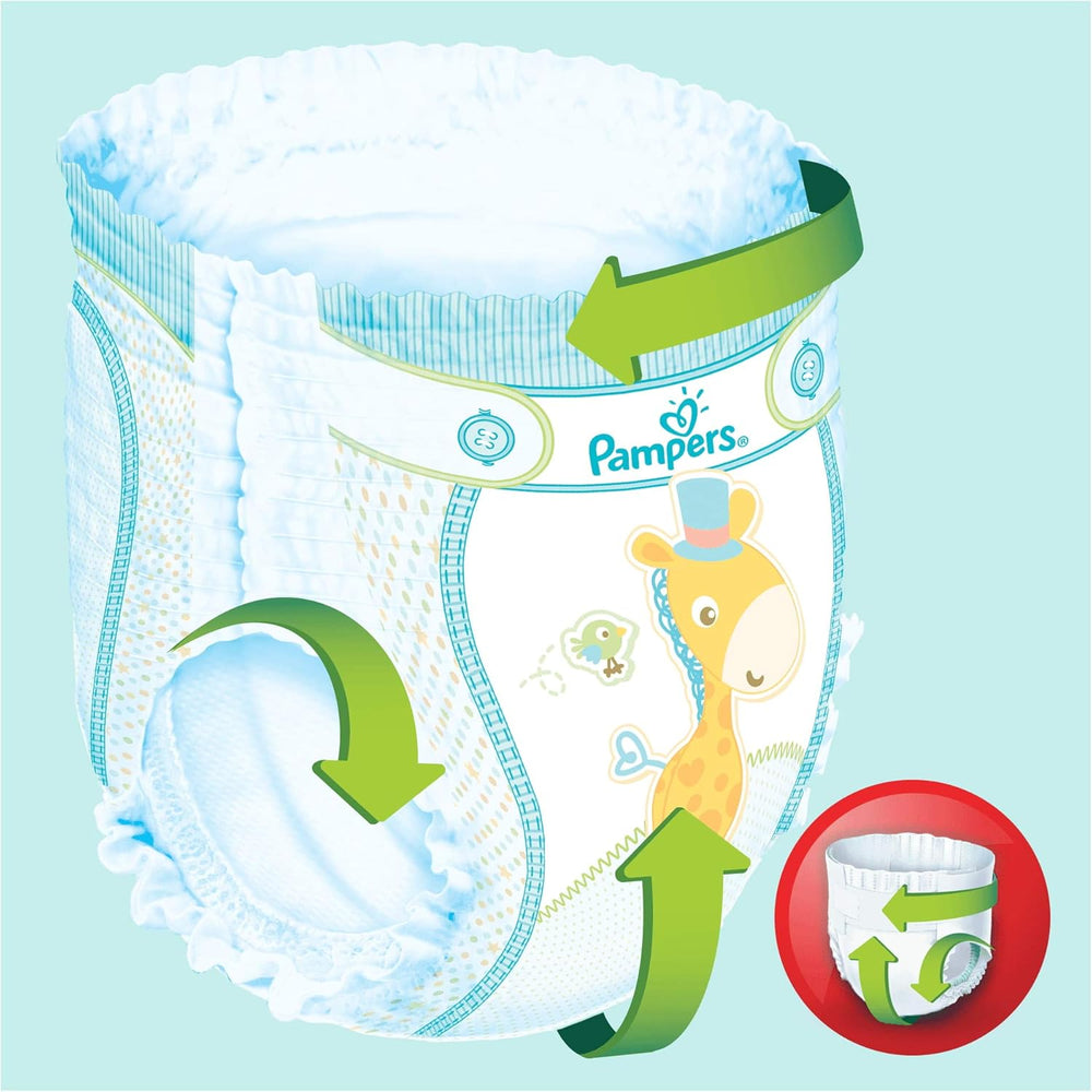 Pampers (régi verzió), bugyi, 4-es méret, 9 kg-15 kg, három csomag (1 x 88 pelenka)