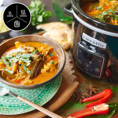 Lassú tűzhely digitális Crockpot, melegen tartás funkció, 2,4 liter (1-2 fő) Slow Cooker Naty Shop