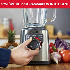 Perfect Mix + LM811D10 - 1200 W-Mixer, Glasierter Edelstahl, Hintergrundbeleuchteter Geschwindigkeitsregler, 3 program, Manueller Und Automatischer Reinigungsmodus Mother and Child Naty Shop