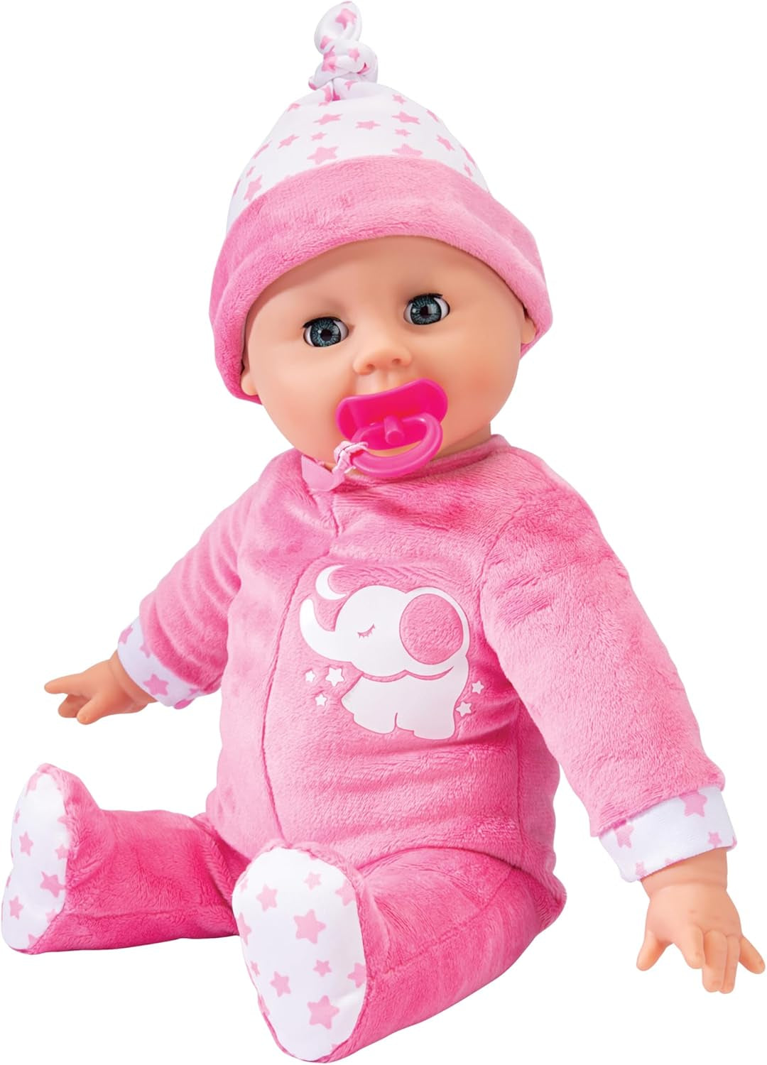 Simba 105140501 Laura Puppe Schlummerzeit (38 cm) - Weichkörper-Babypuppe mit Atembewegungen, Schlafaugen & 14 Geräuschen - Kinder-Spielzeug für Mädchen und Jungen ab 1,5 Jahre