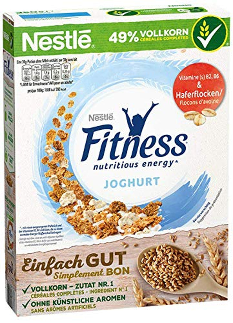 Nestlé Fitness Joghurt teljes kiőrlésű reggeli gabonapelyhek részleges joghurt ízesítéssel, 4 db-os csomag (4 x 350 g)