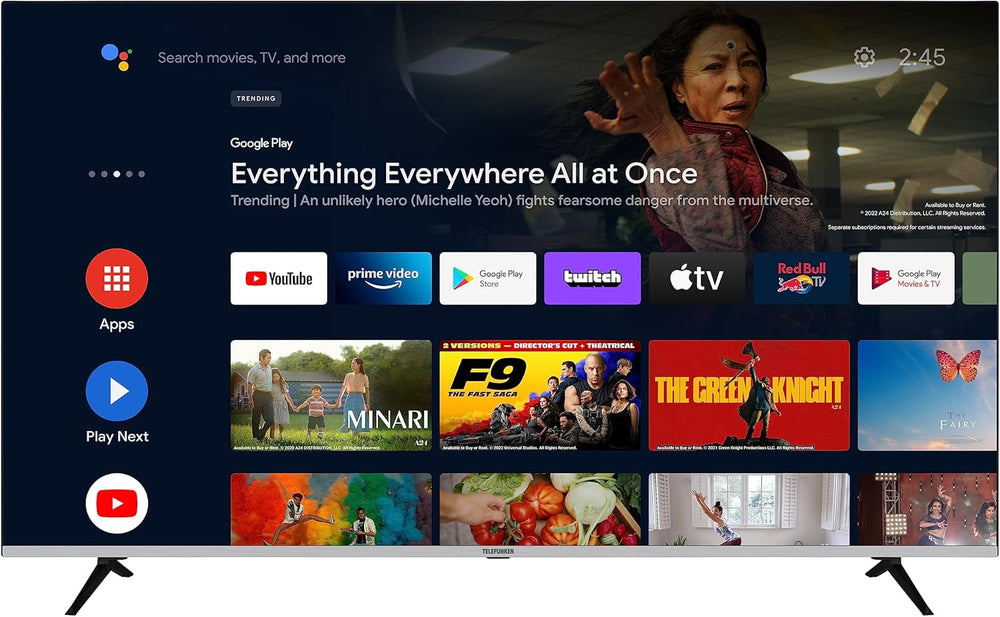 Telefunken XF40AN750M Televizor Smart de 40 inch/Android (Full HD, HDR, triplu tuner, Bluetooth)