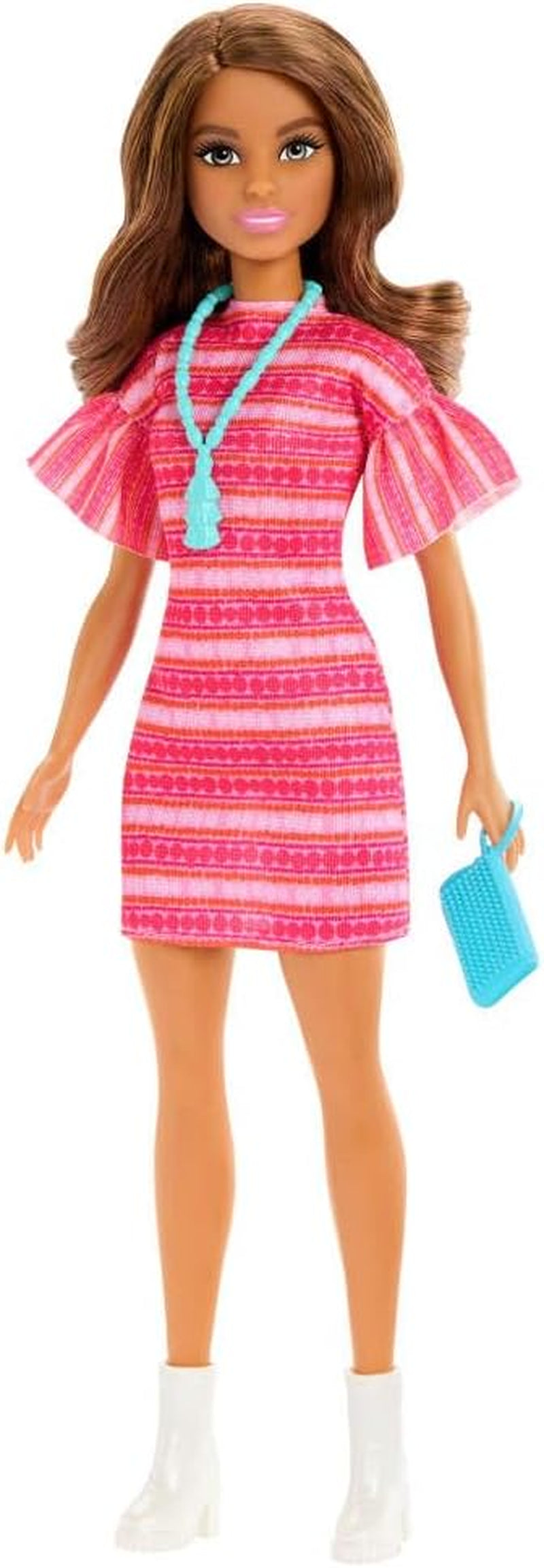 Barbie und Teresa Rezept für Freundschaft Teresa-Modepuppe mit unverkennbarem Outfit zum An- und Ausziehen, mit kiegészítők, beleértve einer Necklace, JCT02