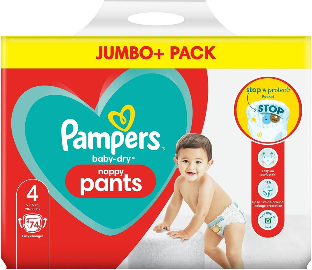 Pampers Baby-Dry pelenkák, 8-as méret, 43-as pelenkák, 19 kg-tól, Jumbo+ csomag