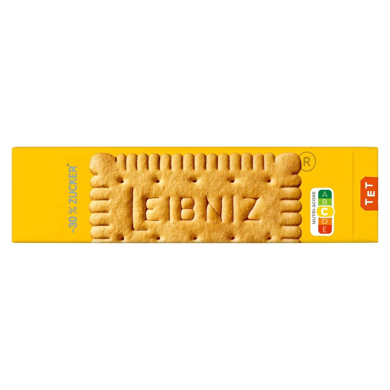Biscuiți cu unt LEIBNIZ - 30% zahăr, 150 g, Biscuiți cu unt cu conținut redus de zahăr, Biscuiți crocanți autentici cu 52 de dinți (1 x 150 g)