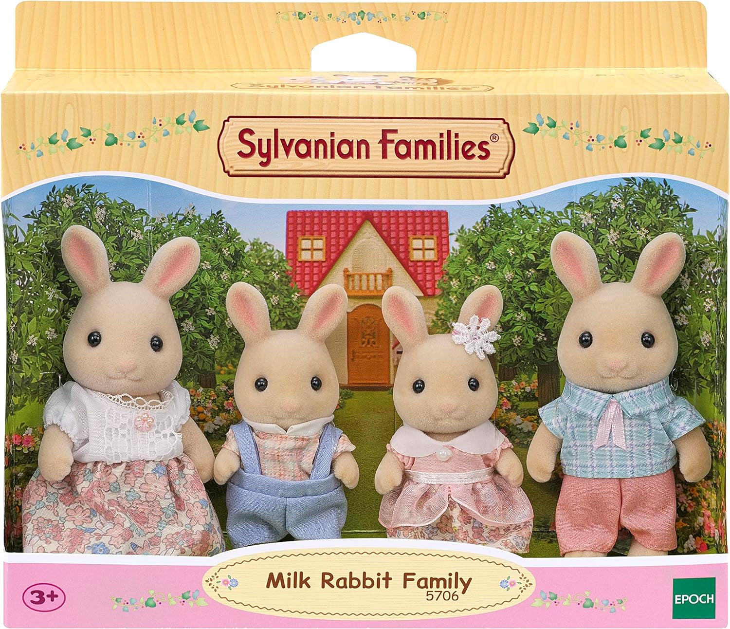 Sylvanian Families L5706 Familia Milk Bunny - Figuri pentru casa de păpuși Papusi Naty Shop