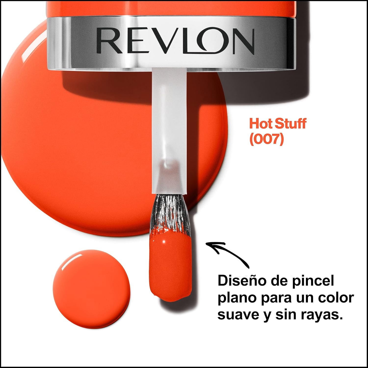 Revlon Ultra HD Snap körömlakk Tartós Vegán Formula Quick Dry One Coat Teljesen fedő szín (8ml) Hot Stuff (007) Unisex
