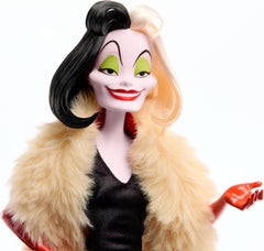 Mattel DISNEY Villains Böse Königin, Cruella de Vil & Yzma - Legendäre Schurkinnen Set mit detailsreiche Outfits & Accessoires, für Sammler & Kinder, ab 3 Jahren, HRF56