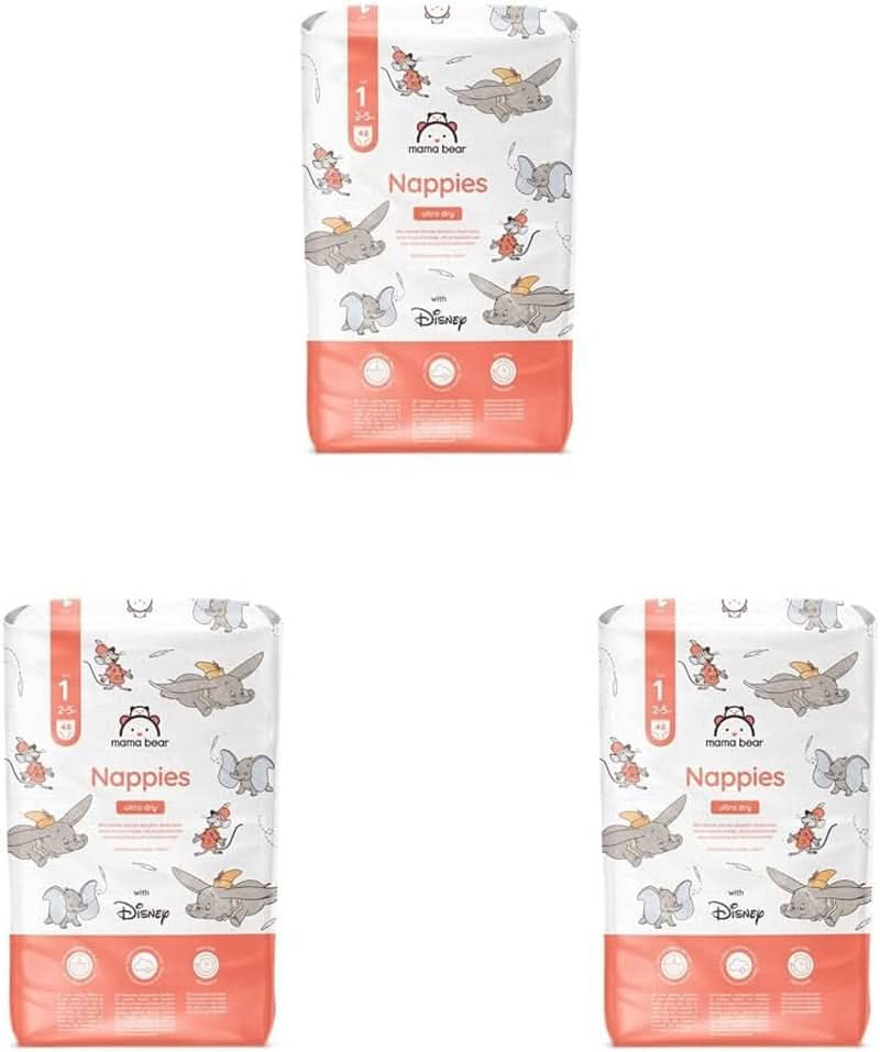 Pelenkák Mama Bear Disney Ultra Dry 4-es méret (8-14 kg), fehér, 84 db (1 csomag)