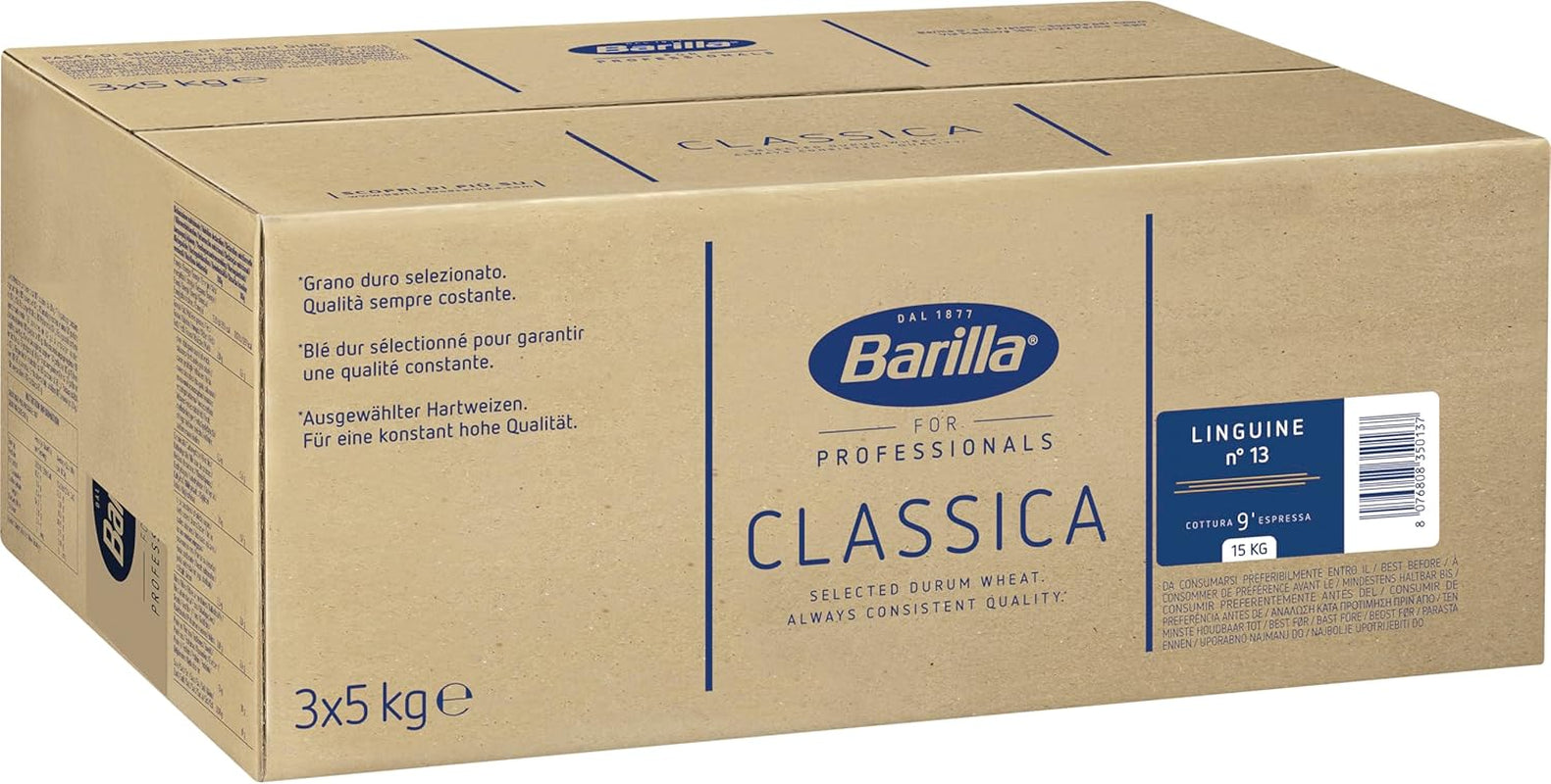 Barilla durumbúza tészta Bavette No. 13 – 5 kg