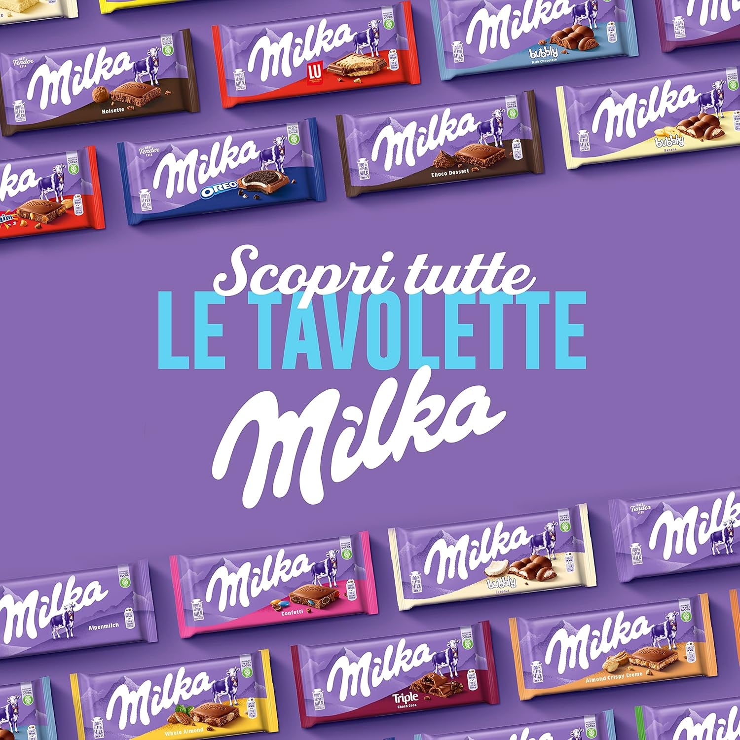 Csokoládé Milka | Csokis szendvics | Milka csokoládészeletek | 90 ml összesen