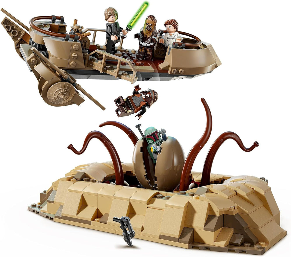 LEGO Star Wars: A Jedi Knight Desert Skiff és Sarlacc Pit Fantasy gyűjtemény és építőkészlet visszatérése Építőjáték ajándék fiúknak, lányoknak és minden rajongónak 75396 építőkészlet Besuche den LEGO-Store
