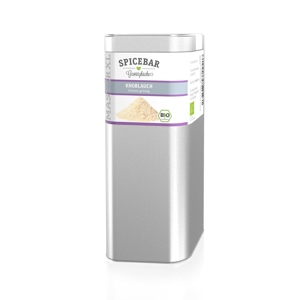 Spicebar Knoblauchpulver Bio (500g) - Knoblauchgranulat - kiváló minőségű Bio Knoblauch als fines Granulat gemahlen - im XL-Profi-Streuer