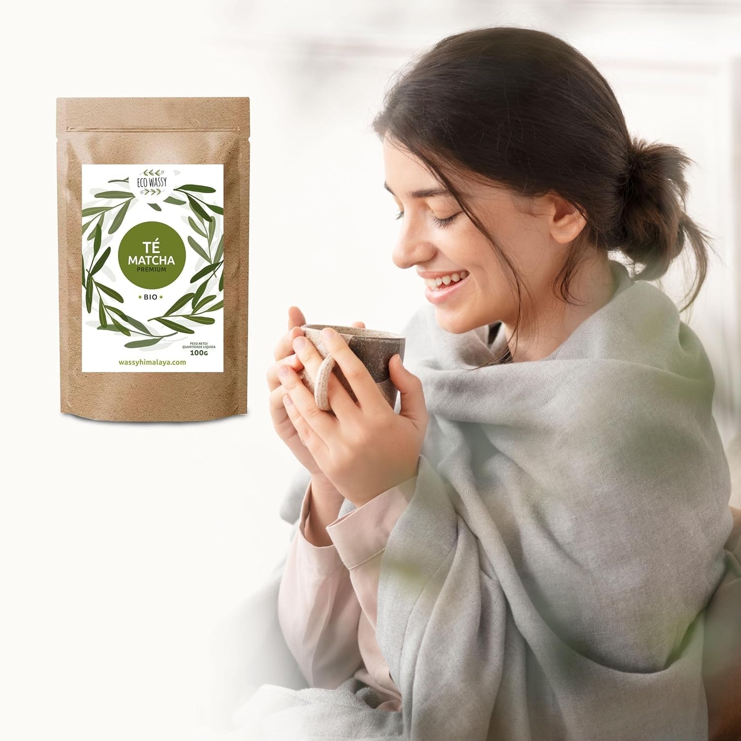 Ceai japonez Matcha, calitate premium, pudră. 100% natural. Reducător de ceai verde, detoxifiant puternic și antioxidant. Matcha pur cultivat - Origine: Japonia (100 g)