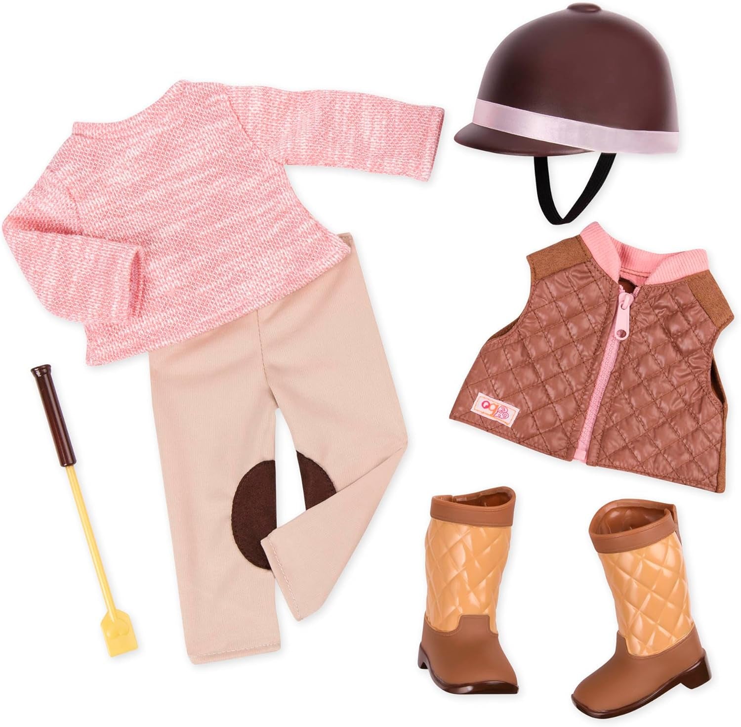 Our Generation - Riding In Style - Reitsport-Outfit - Reitaccessoires - 46 cm Puppenkleidung - Vorgetäuschtes Spiel - Spielzeug für Kinder ab 3 Jahren