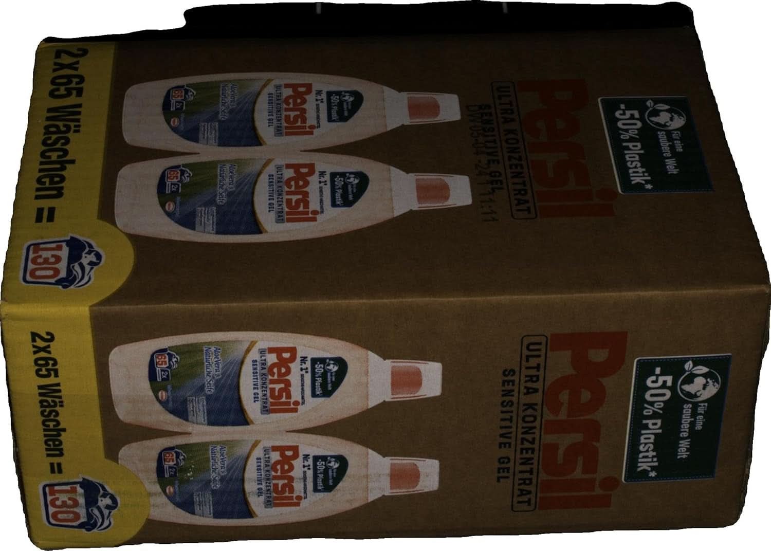 Persil Ultra Concentrate Sensitive Gel (130 mosás), Folyékony mosószer allergiáknak és babáknak kisebb üvegben, kevesebb műanyagért, Eltávolítja a nehéz foltokat, Bőrgyógyászatilag tesztelt Naty Shop mosószerek