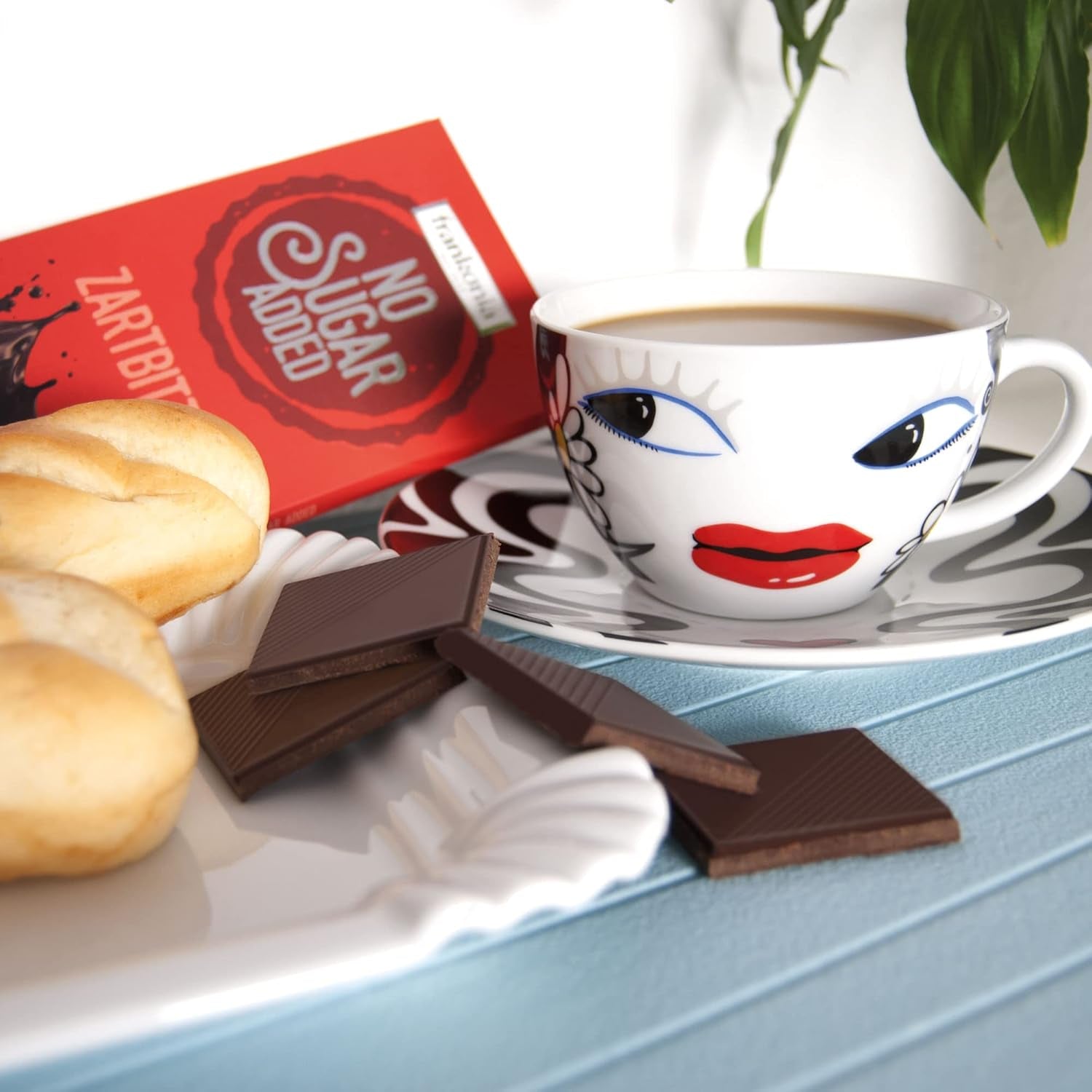 Frankonia étcsokoládé hozzáadott cukor nélkül, 80 g