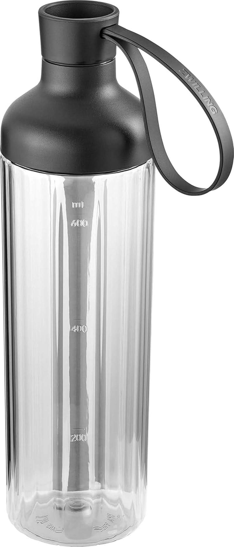 ZWILLING Állványkeverő, Smoothie Maker, Inkl. Trinkflasche Mit Verschluss, 600 Ml, 300 Watt, Edelstahl/Kunststoff, Schwarz Kitchen Naty Shop Zubehör Trinkflasche