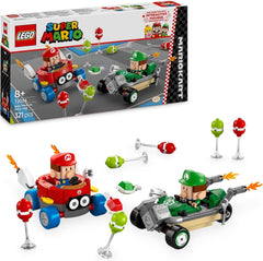LEGO Mario Kart – Baby Mario vs. Baby Luigi Nintendo gyűjthető figurák 2 megépíthető Speedmen játék ajándék fiúknak, lányoknak és játékosoknak 8 év feletti kalandjáték 72034 építőkészletek Besuche den LEGO-Store alapértelmezett cím