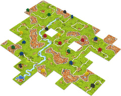 Hans im Glück, UNbox Now, Carcassonne V3.0, alapjáték, családi játék, 2001-es év játéka, 2-5 játékos, 7 évesnél idősebb, 35 perc játékidő, német