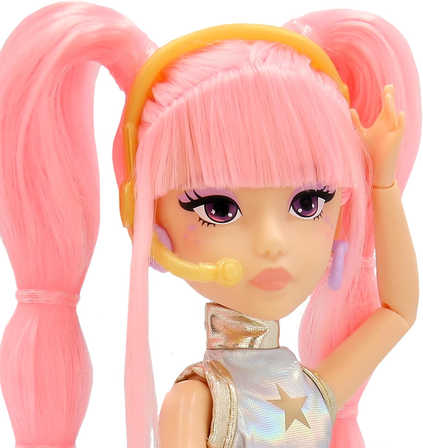 K-POP Idol Puppe Yuni Modepuppen K-Pop Moonlight-Stil, rosa geflochtenes Haar. 3 Accessoires zum Kreieren von Outfits Kinder ab 3 Jahren