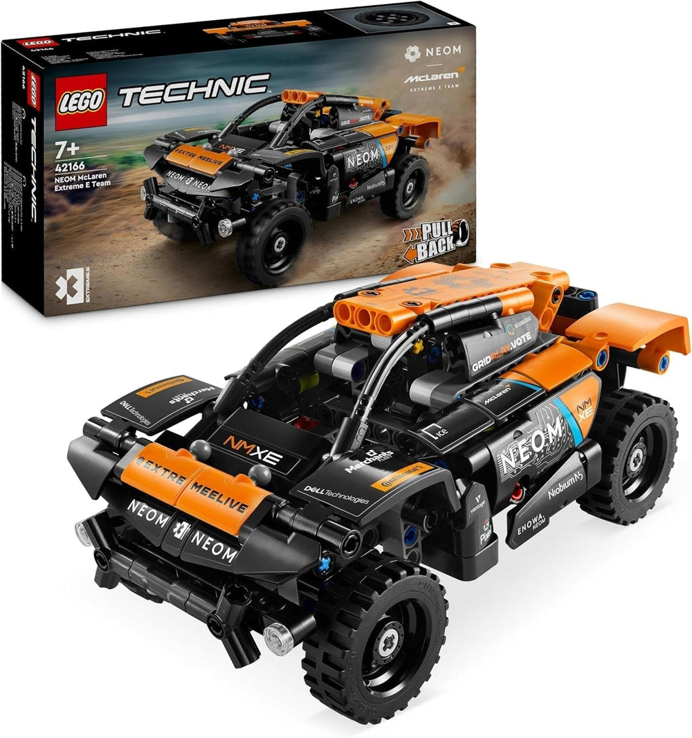 LEGO Technic NEOM Mclaren Extreme E versenyautó készlet, motoros játék gyerekeknek, megépíthető szélautó, technikai ajándék fiúknak és lányoknak 7 éves 42166 építőkészletek Besuche den LEGO-Store Single