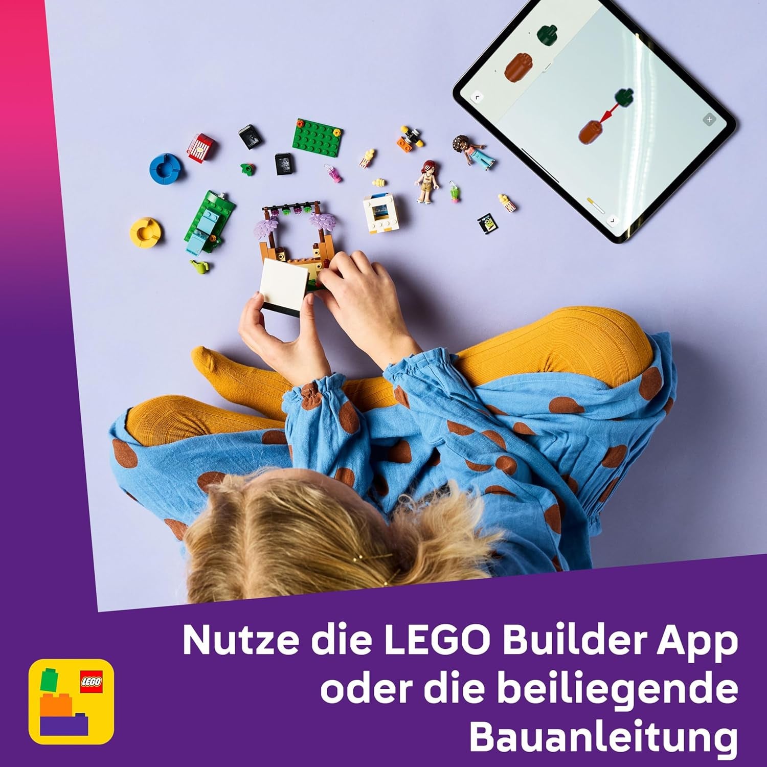 LEGO Friends Friendship Movie Night játék 6 évesnél idősebb lányoknak - beleértve 2 mini baba, egy képernyő és egy világos tégla projektor - Kreatív építőkészlet - 42642